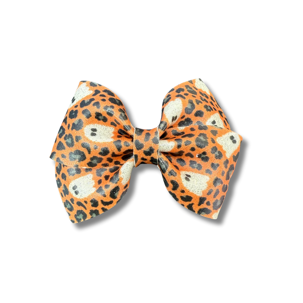 Orange Ghost Cheetah - 3.5 inch loop de Lou - Halloween