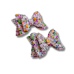 Frankenstein Chunky Pink Glitter - Micro Pigtails - Halloween