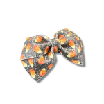 Black Glitter Candy Corn- 3.5 inch loop de Lou - Halloween