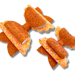 Orange Glitter Tails - Double Stack - Halloween