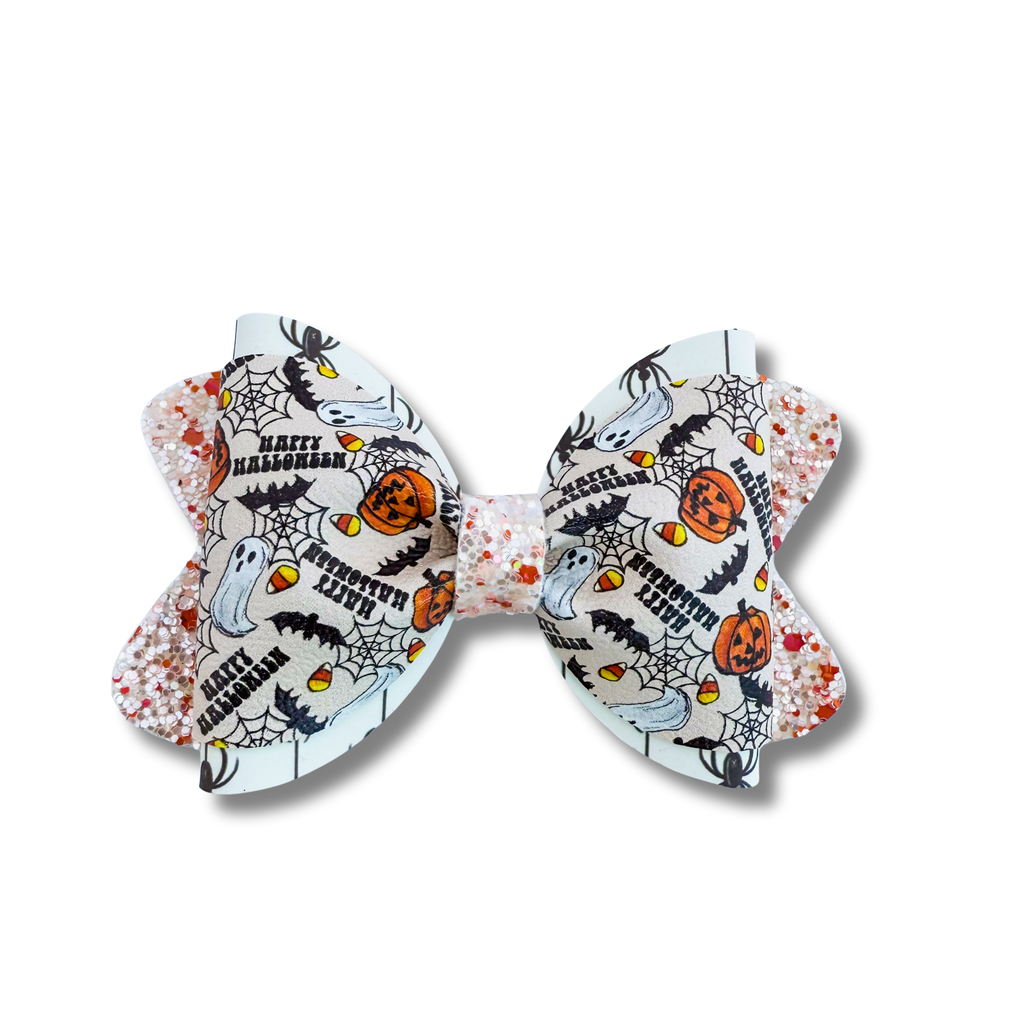 Happy Halloween - 4 inch bow - Halloween