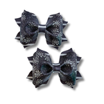 Black and White Florals - Poppy Pigtails - Halloween