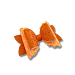 Orange Glitter Tails - Double Stack - Halloween