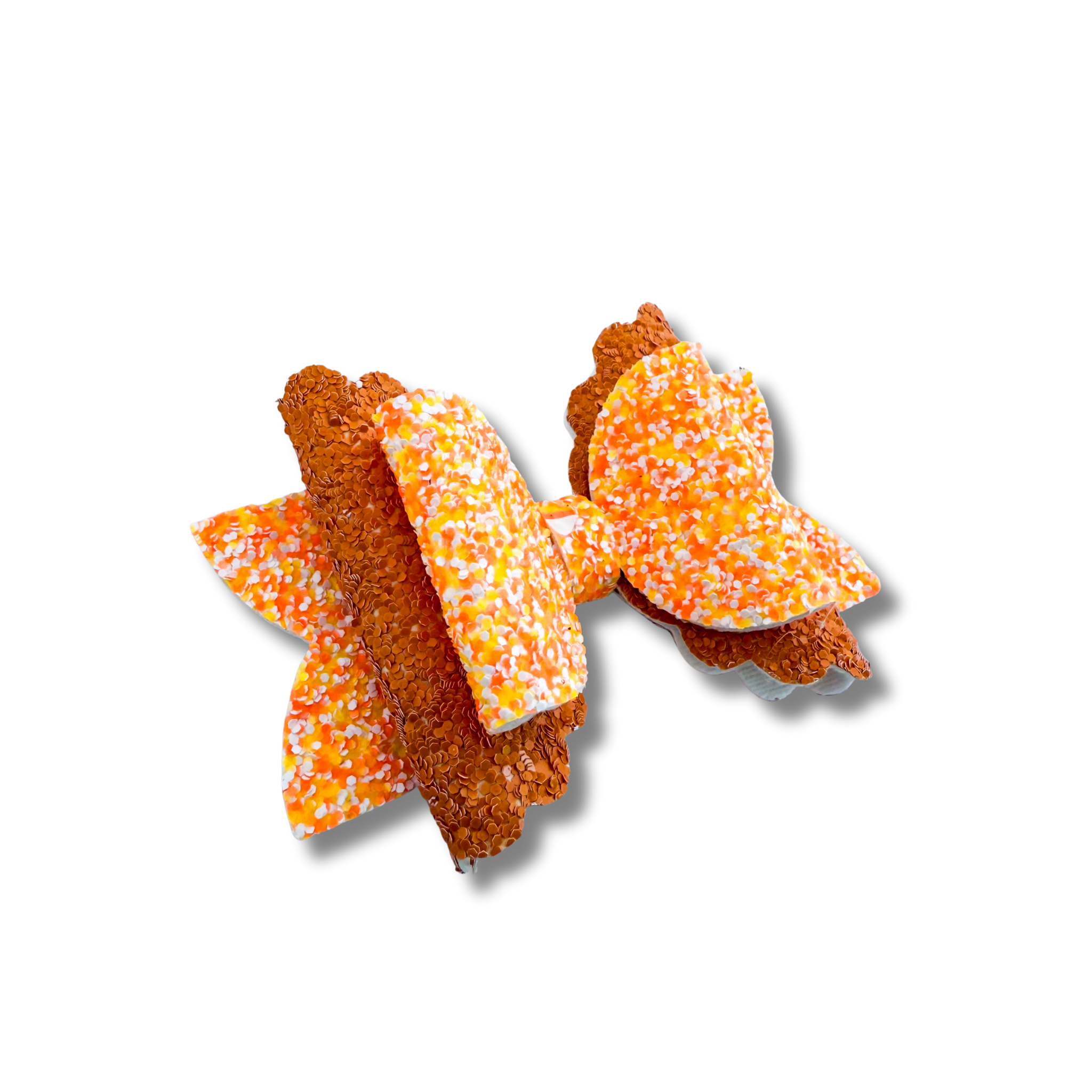Candy Corn Glitter Tails - Double Stack - Halloween