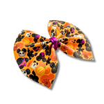 Halloween Mouse Head - 4 inch Pinch Bow - Halloween