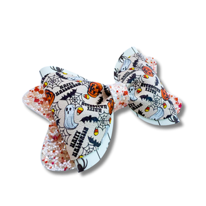 Happy Halloween - 4 inch bow - Halloween