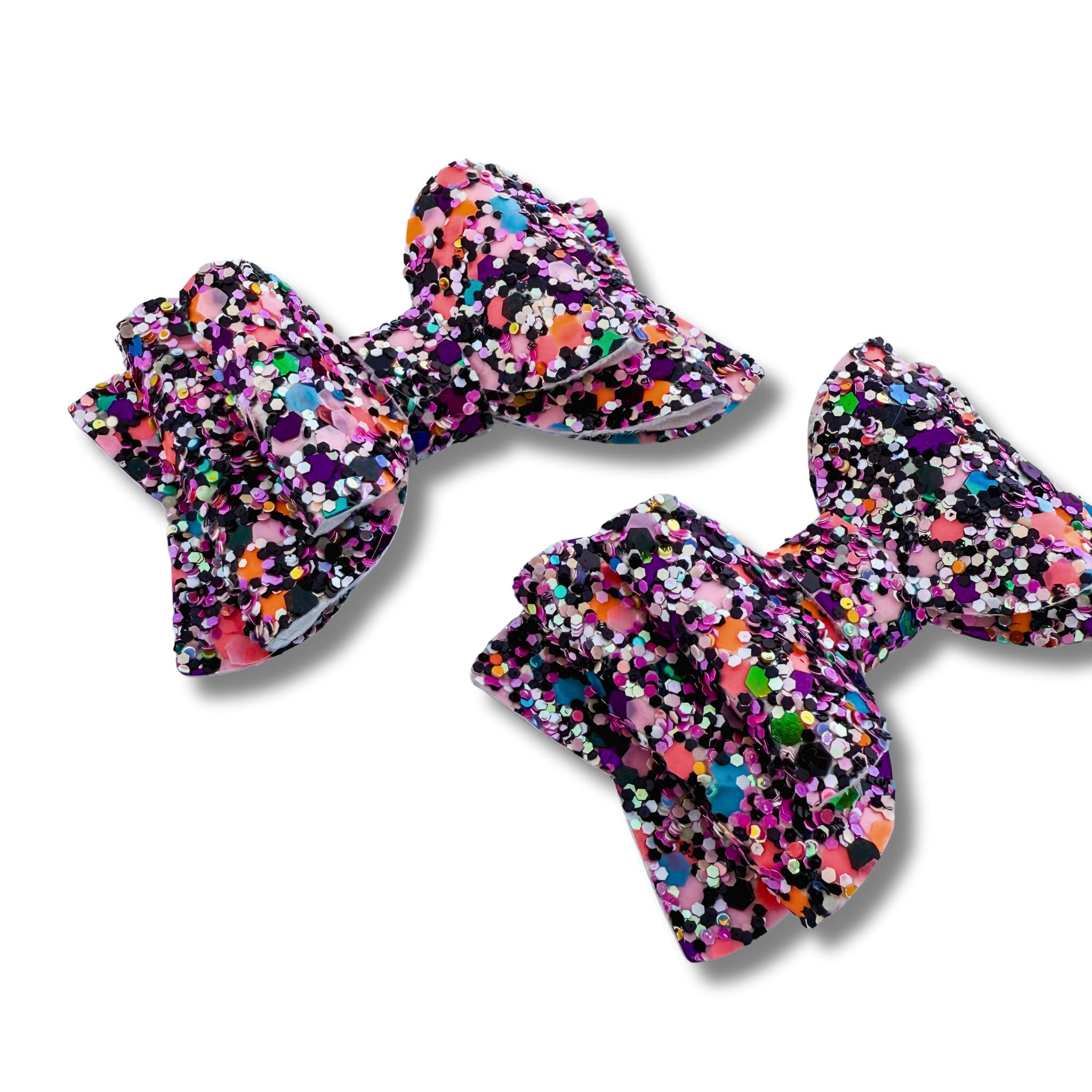 Multicolor Chunky Glitter - Micro Pigtails - Halloween