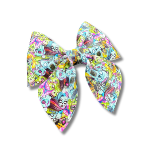 Zombies - 4 inch Sailor Bow - Halloween