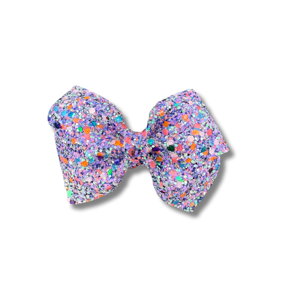 Purple Chunky Glitter  - 3.5 inch loop de Lou - Halloween