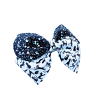 (Copy) Black Cats with pink and Blue Glitter - 4.5 inch loop de Lou - Halloween