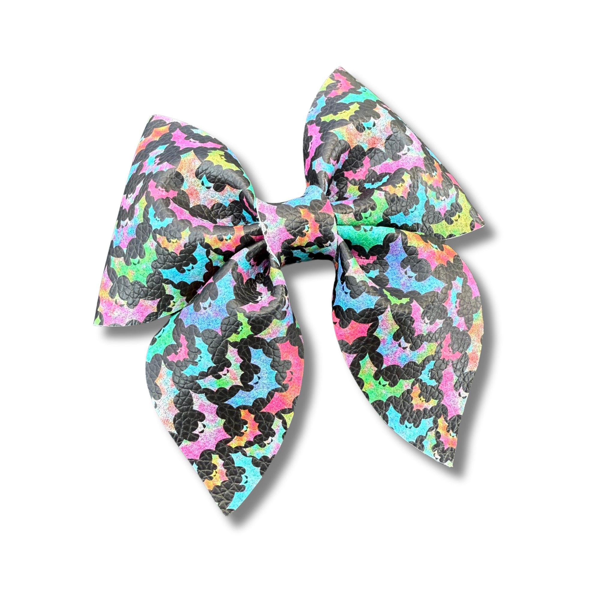 Colorful Bats - 4 inch Sailor Bow - Halloween