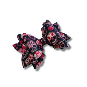 Floral Skulls- Double Stack - Halloween