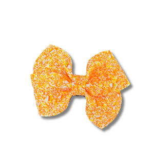 Candy Corn Chunky Glitter - 4.5 inch loop de Lou - Halloween