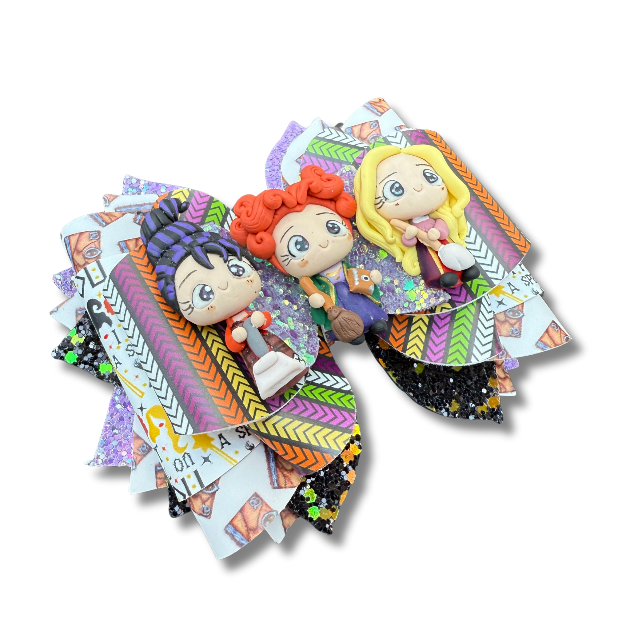 Witch Sisters - 5 inch OTT bow - Halloween