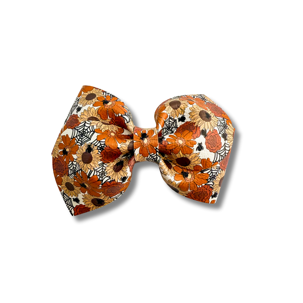 Floral Spiderwebs - 3.5 inch loop de Lou - Halloween