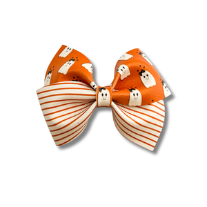 Orange Stripes and Ghosts - 4.5 inch loop de lou - Halloween