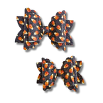 Black Glitter Candy Corn - Double Stack - Halloween