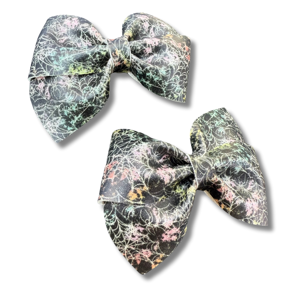 Rainbow Spider Webs - 3.5 inch loop de Lou - Halloween