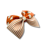 Orange Stripes and Ghosts - 4.5 inch loop de lou - Halloween