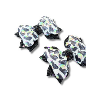 Black Cats with Rainbow Tie Dye - Poppy Pigtails - Halloween