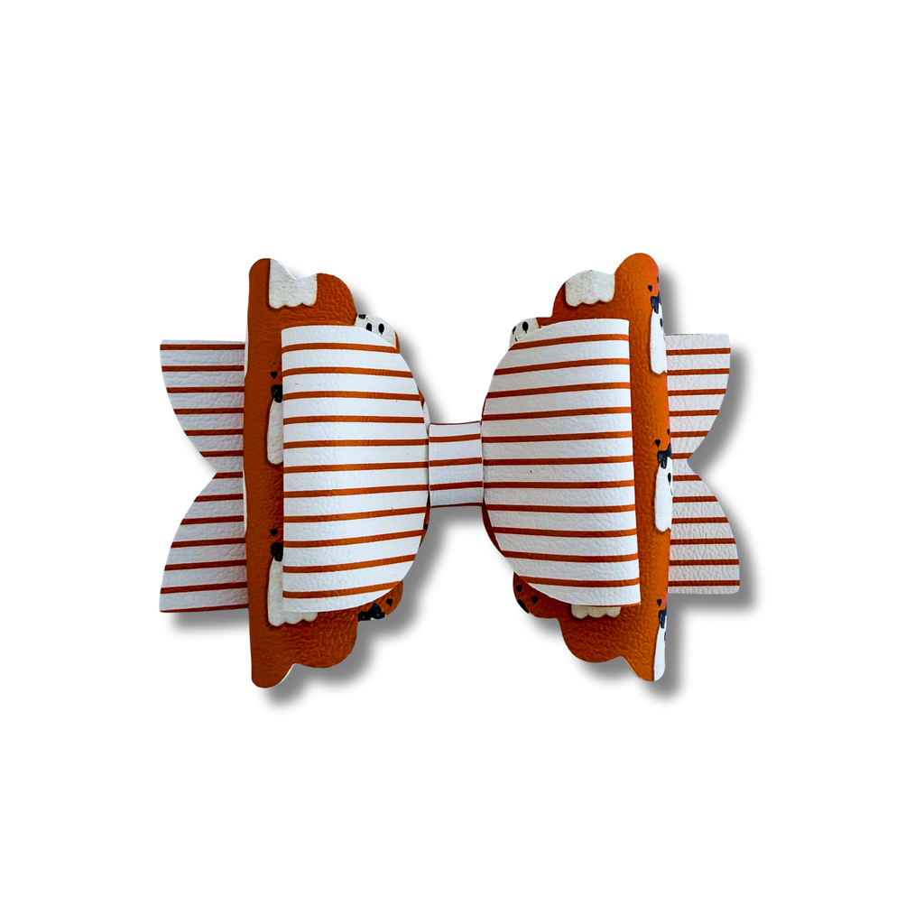 Orange Stripes and Ghosts - Double Stack - Halloween