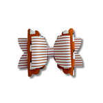 Orange Stripes and Ghosts - Double Stack - Halloween