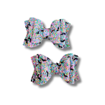 Chunky Bat Glitter - Micro Pigtails - Halloween
