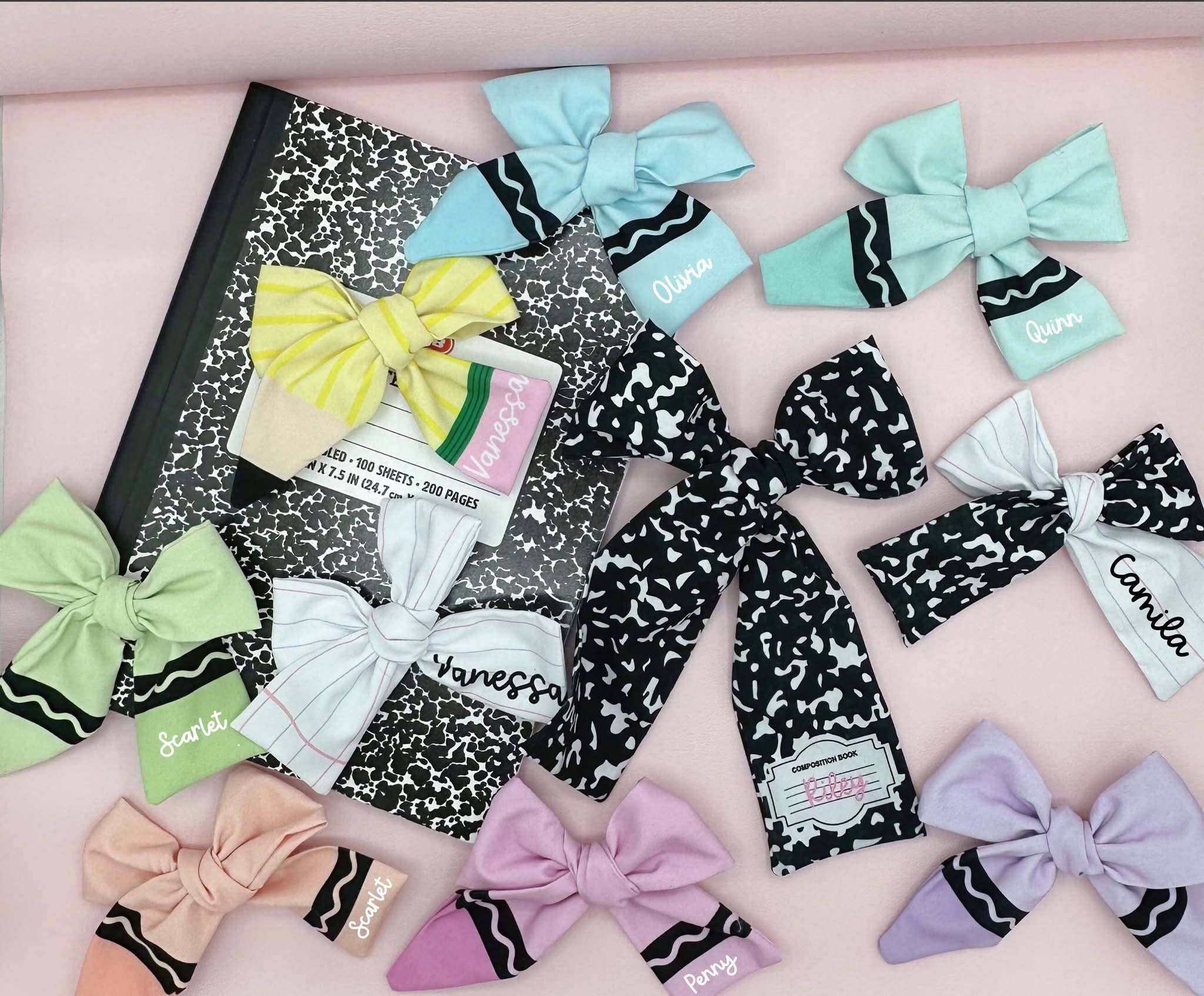 Notebook - Pinwheel Bow