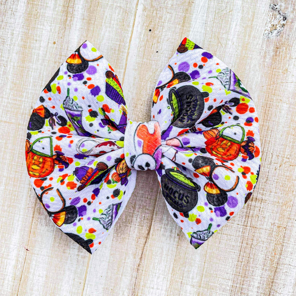 Mouse Head Halloween - Fabric Bow - Halloween