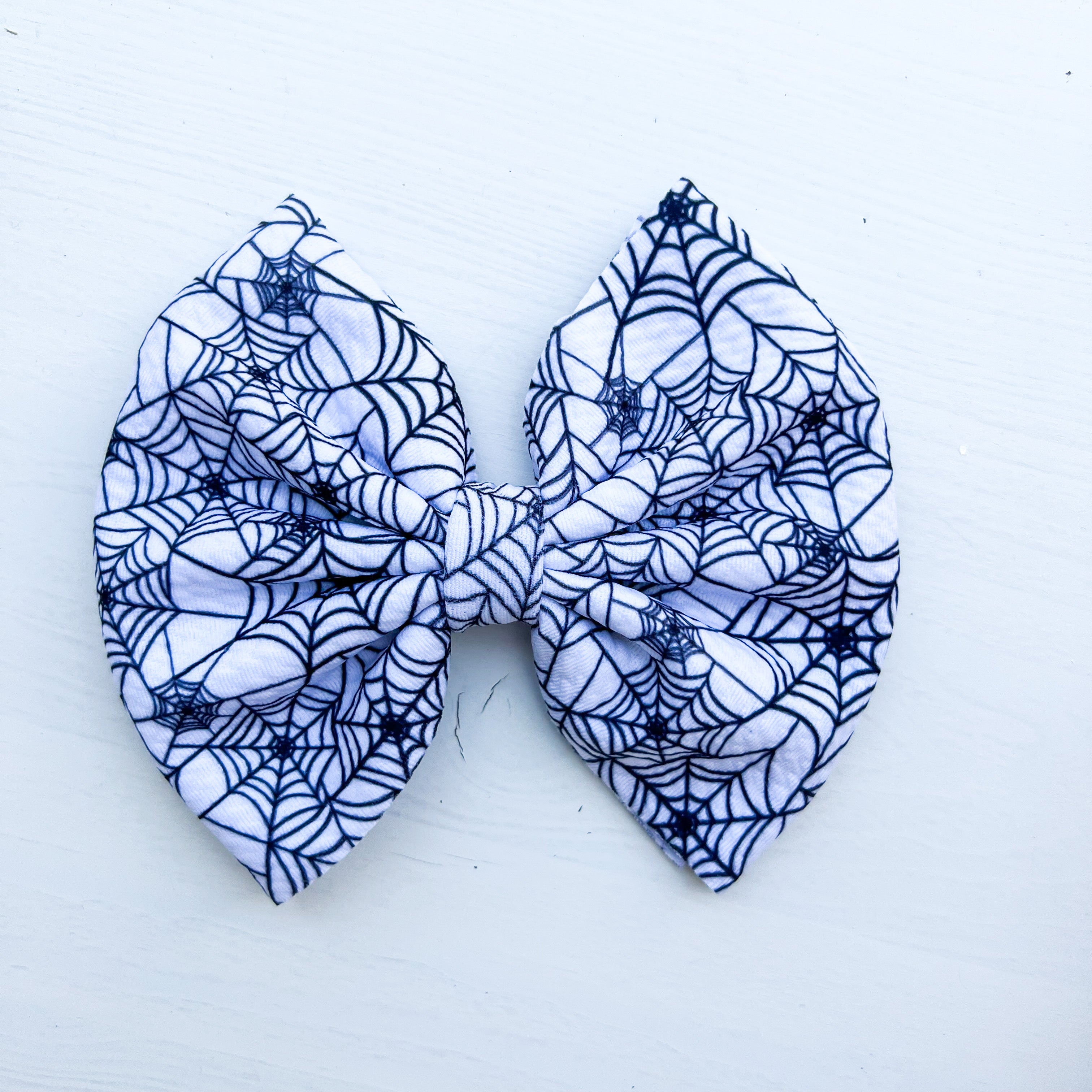 Spider Webs - Fabric Bow - Halloween