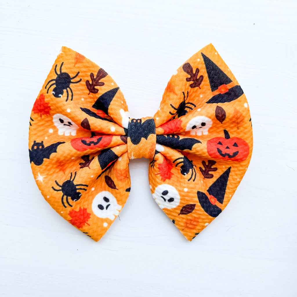 Spooky Fall - Fabric Bow - Halloween