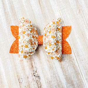 Pumpkin Floral 4.5 inch double stack