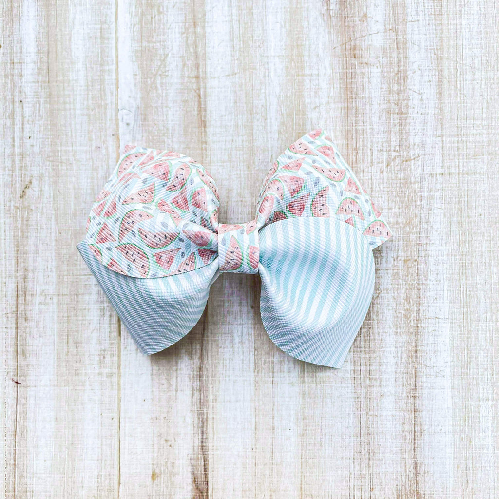 Watermelon 2 tone 5 inch loop de lou