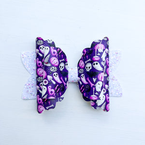 Purple Boo Party 4.5 inch double stack - Halloween