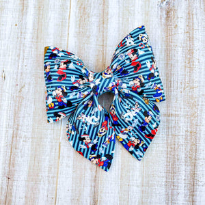 Mouse Cruise 4 inch sailor bow