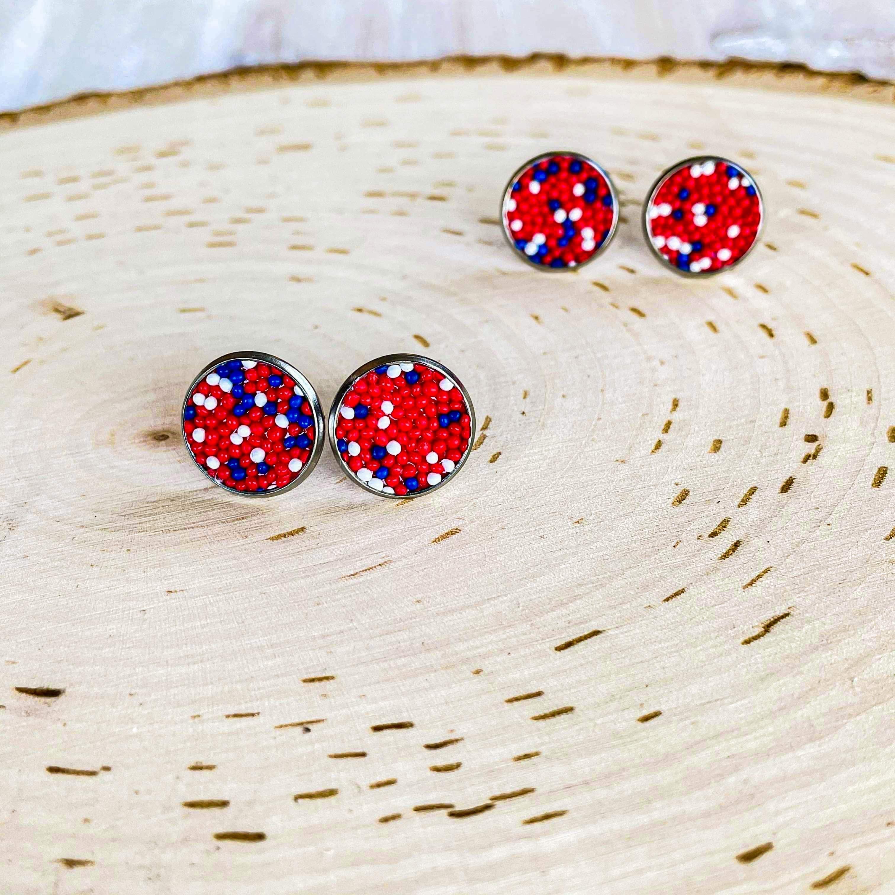 Patriotic Stud Earrings