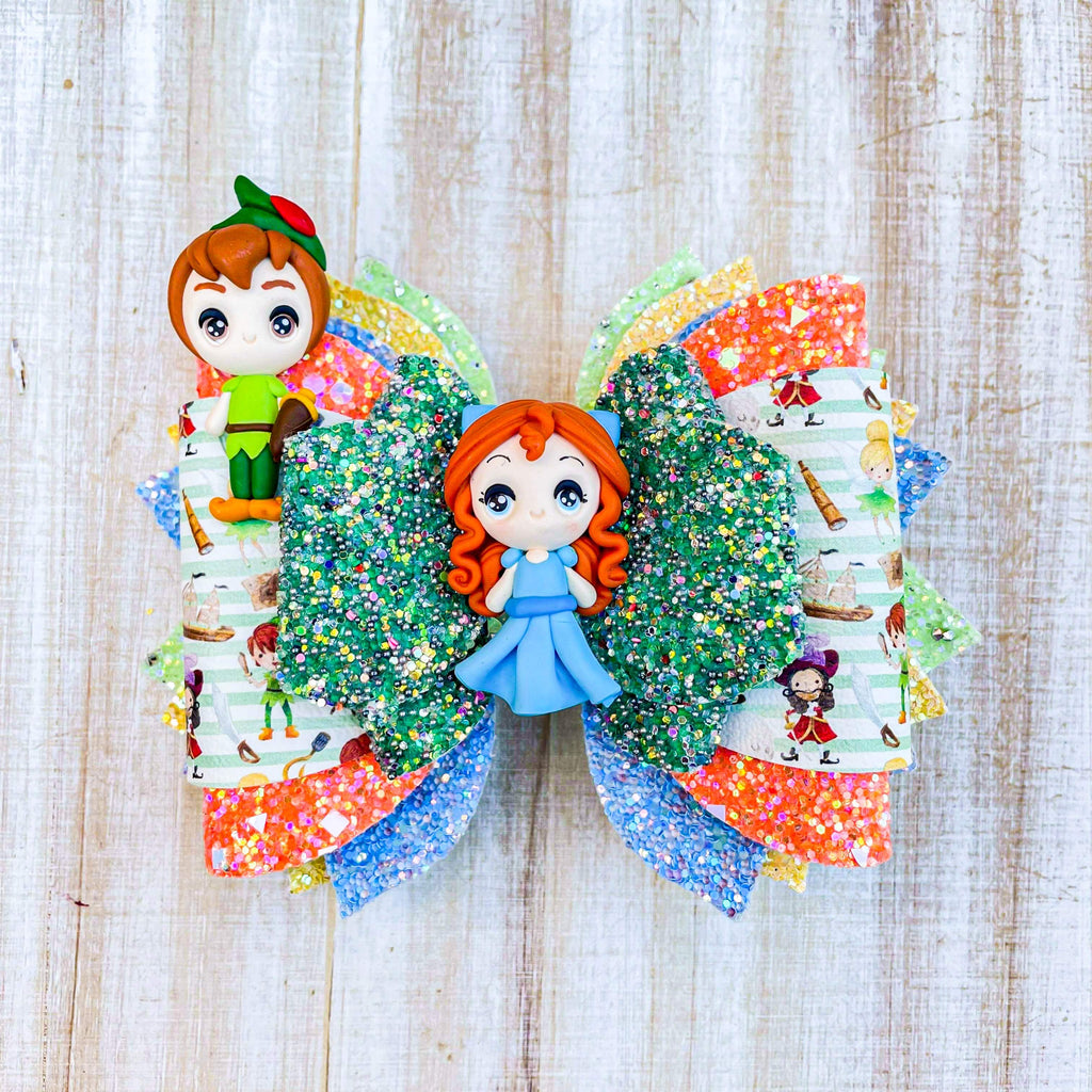 Neverland Boy and Girl 4.5 inch Clay Bow